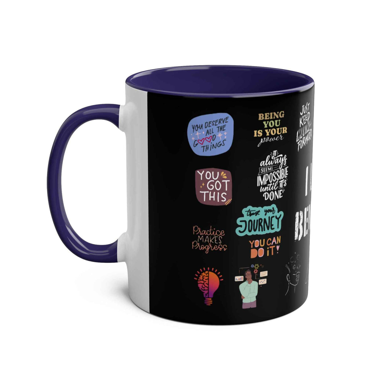 Love Yourself Two-Tone Coffee Mug, 11oz