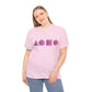 Geometric Design Unisex Heavy Cotton Tee - Perfect for Casual Wear, Graphic Tee, Trendy Shirt, Art Lover Gift, Everyday Comfort - Conscience Garment