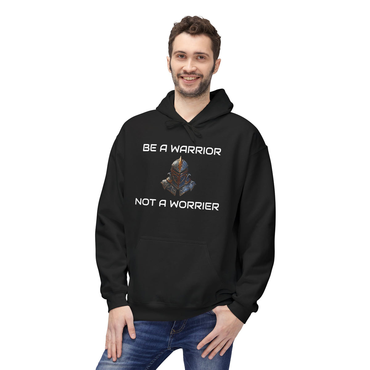 Be a Warrior Not a Worrier Inspirational Hoodie