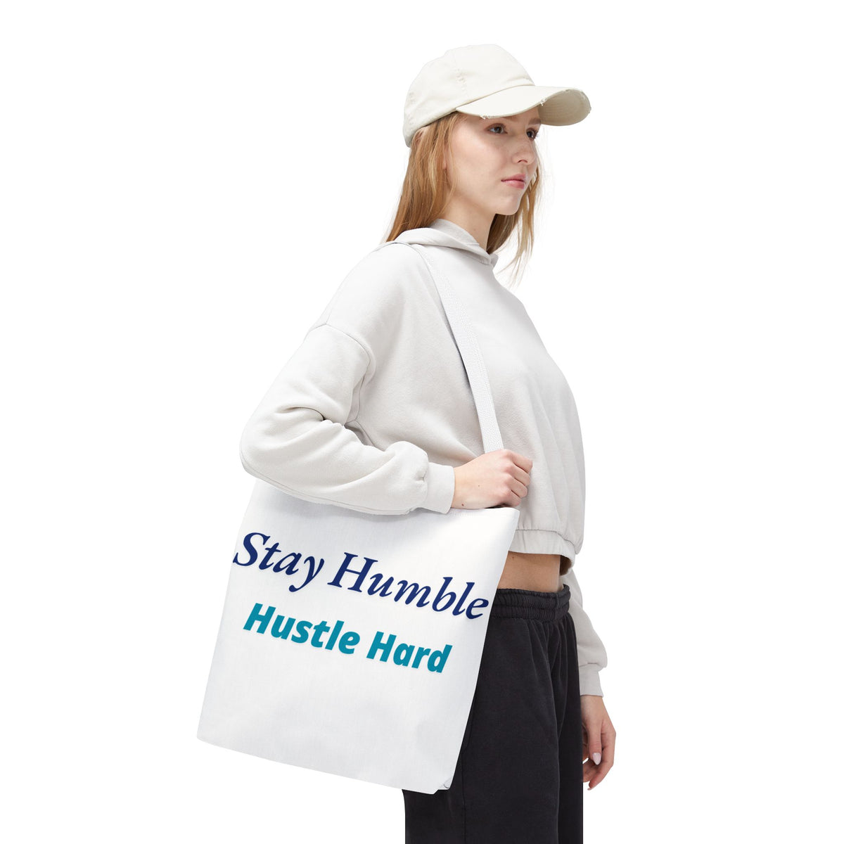 Stay Humble Hustle Hard Motivational Tote Bag