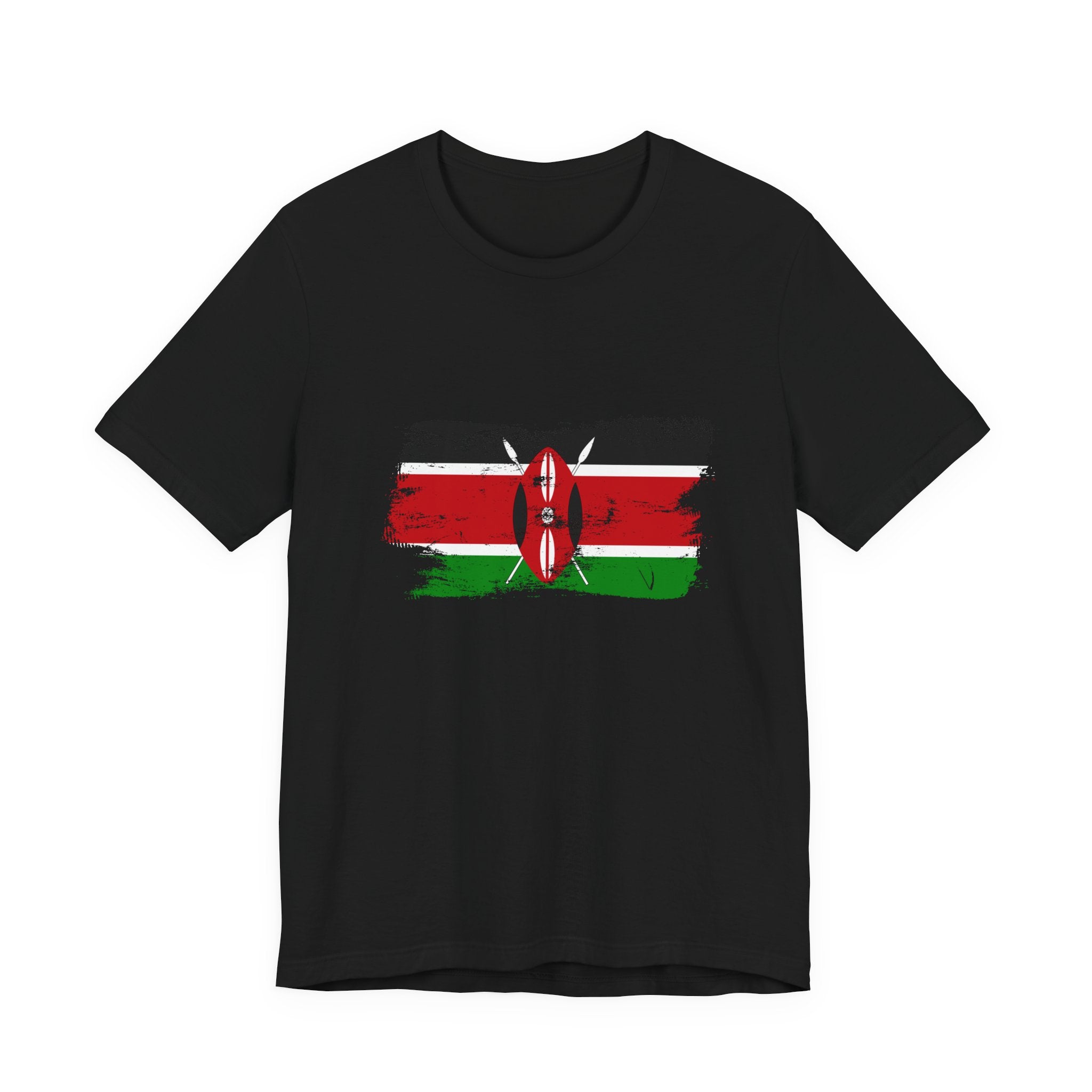 Kenya Flag Distressed T-Shirt - Vintage Kenyan Pride T-Shirt