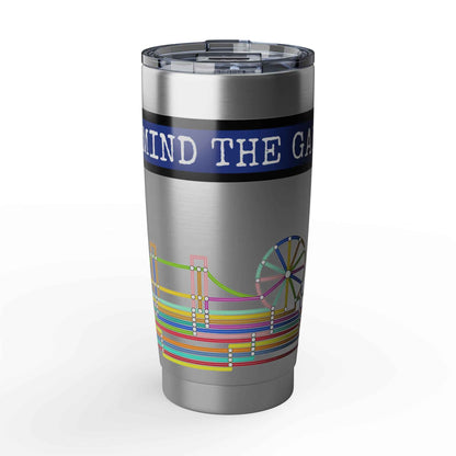 20oz Stainless Tumbler — Tube Line Landscape Mind the Gap Travel Cup