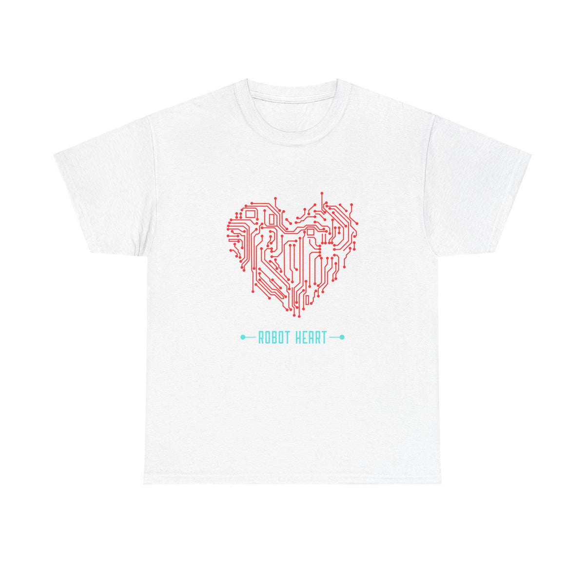 Tech Heart T-Shirt — 'Robot Heart' Circuit Board Graphic - Conscience Garment