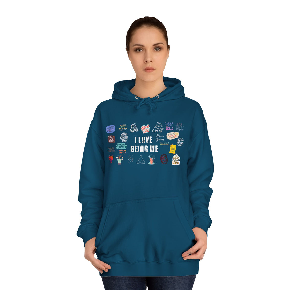 Motivationl Hoodie, Unisex, Self Affirmations, Comfort, Gift, Warm, Cozy