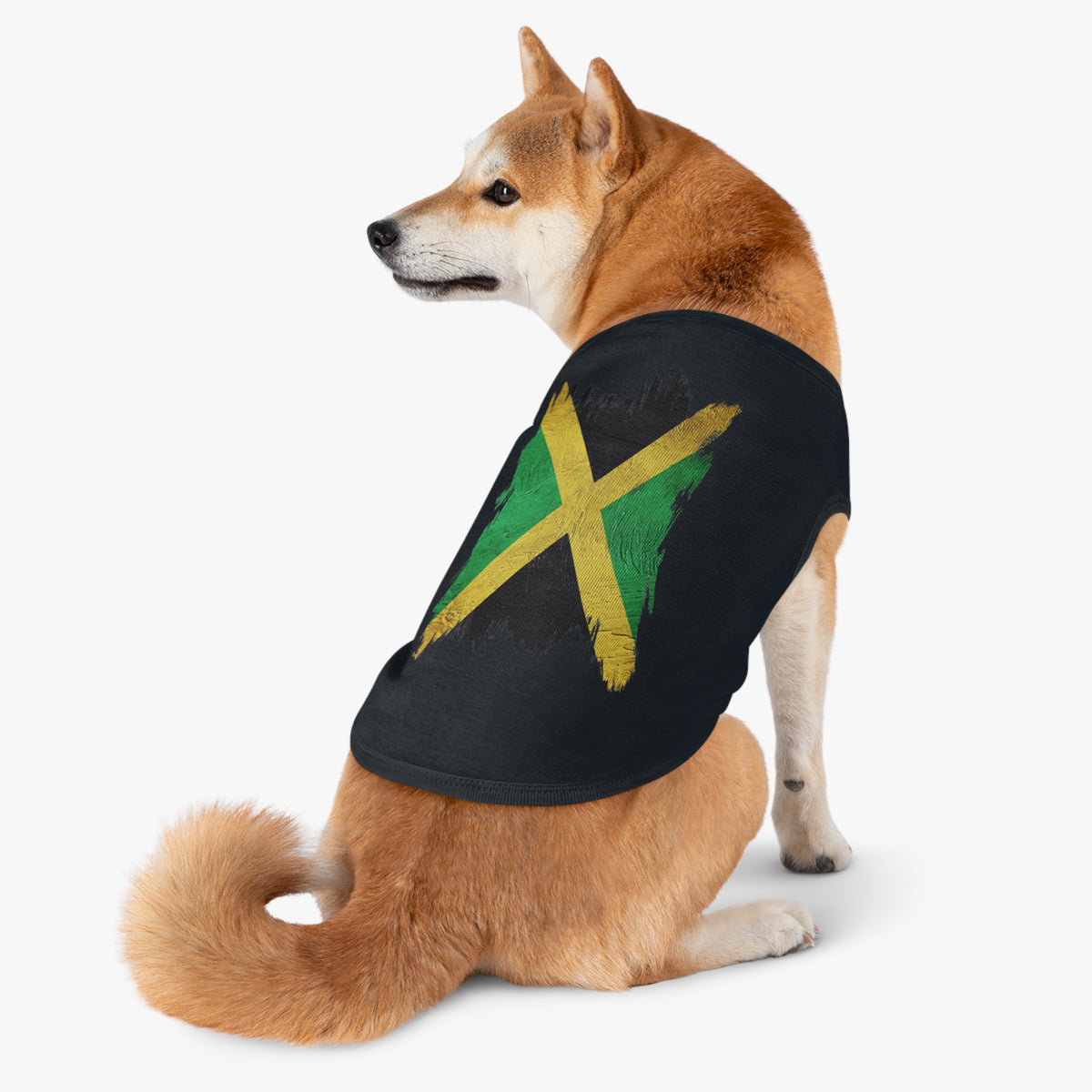 Jamaican Flag Pet Tank Top — Reggae Pride Dog Shirt