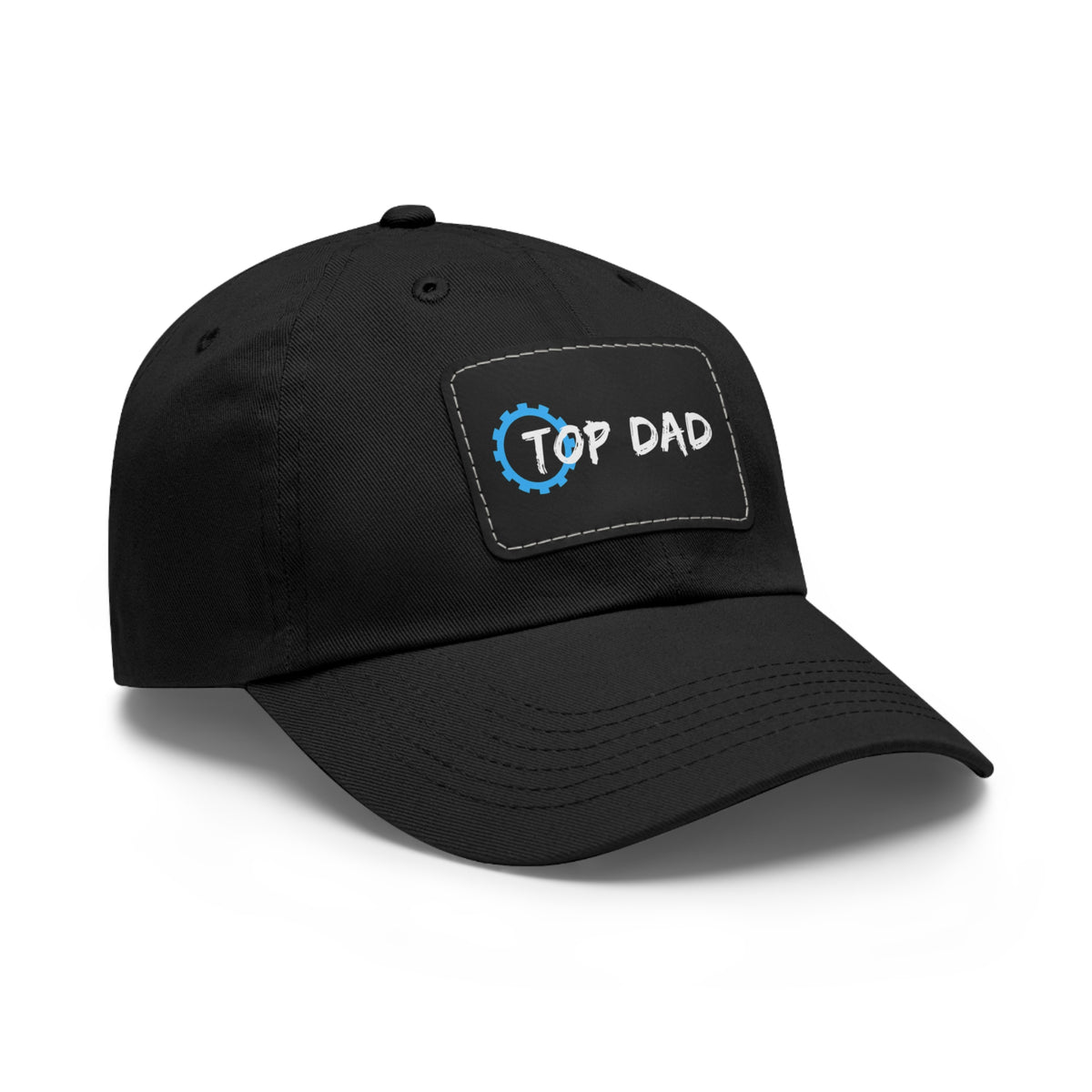 Dad Hat with Leather Patch (Rectangle) - Conscience Garment