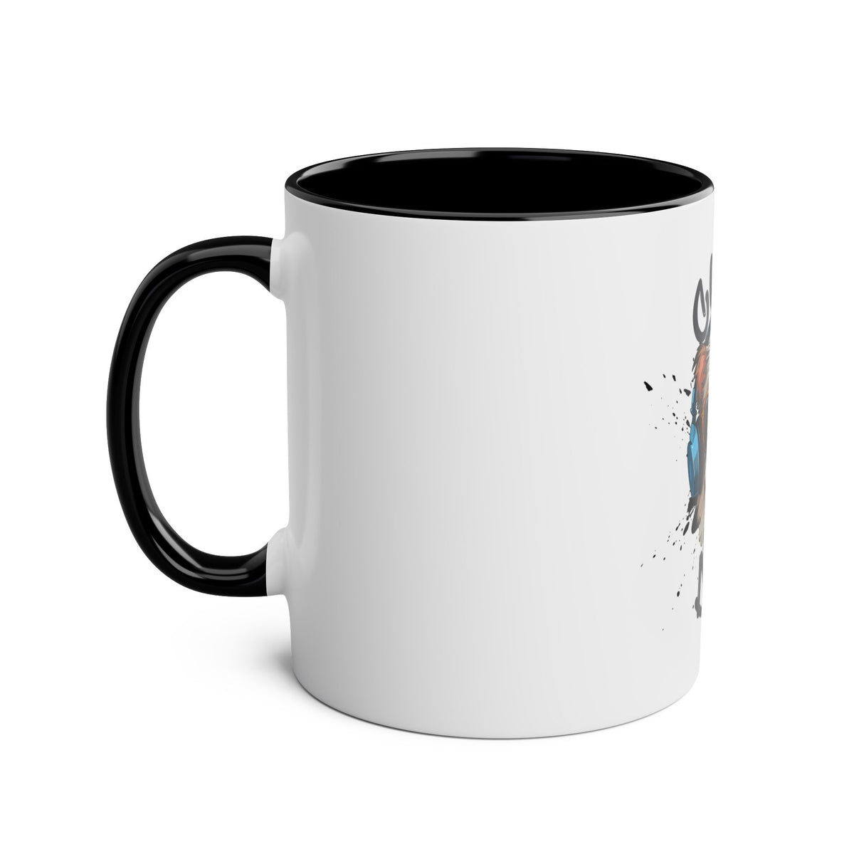 Cute Dog with Headphones Mug, Two-tone, 11oz - Conscience Garment