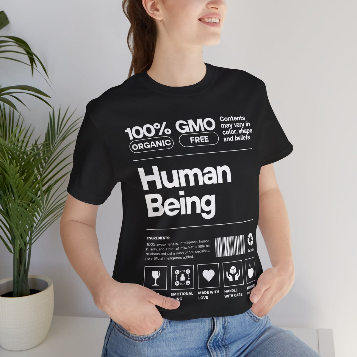 Funny Unisex Tee - Human Product Overview Design - Conscience Garment