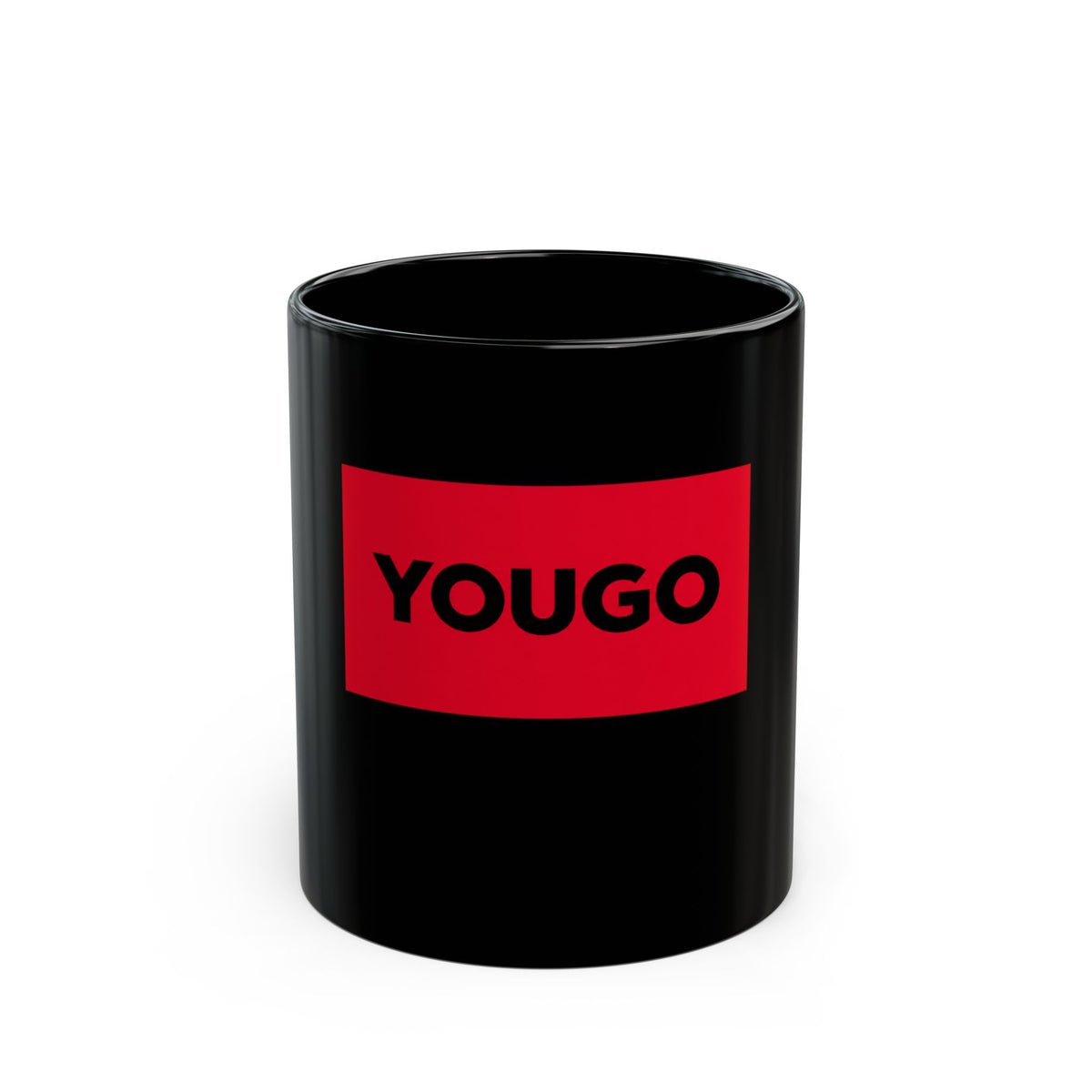 YOU GO Red Block Black Mug — Motivational Coffee Cup (11oz & 15oz)