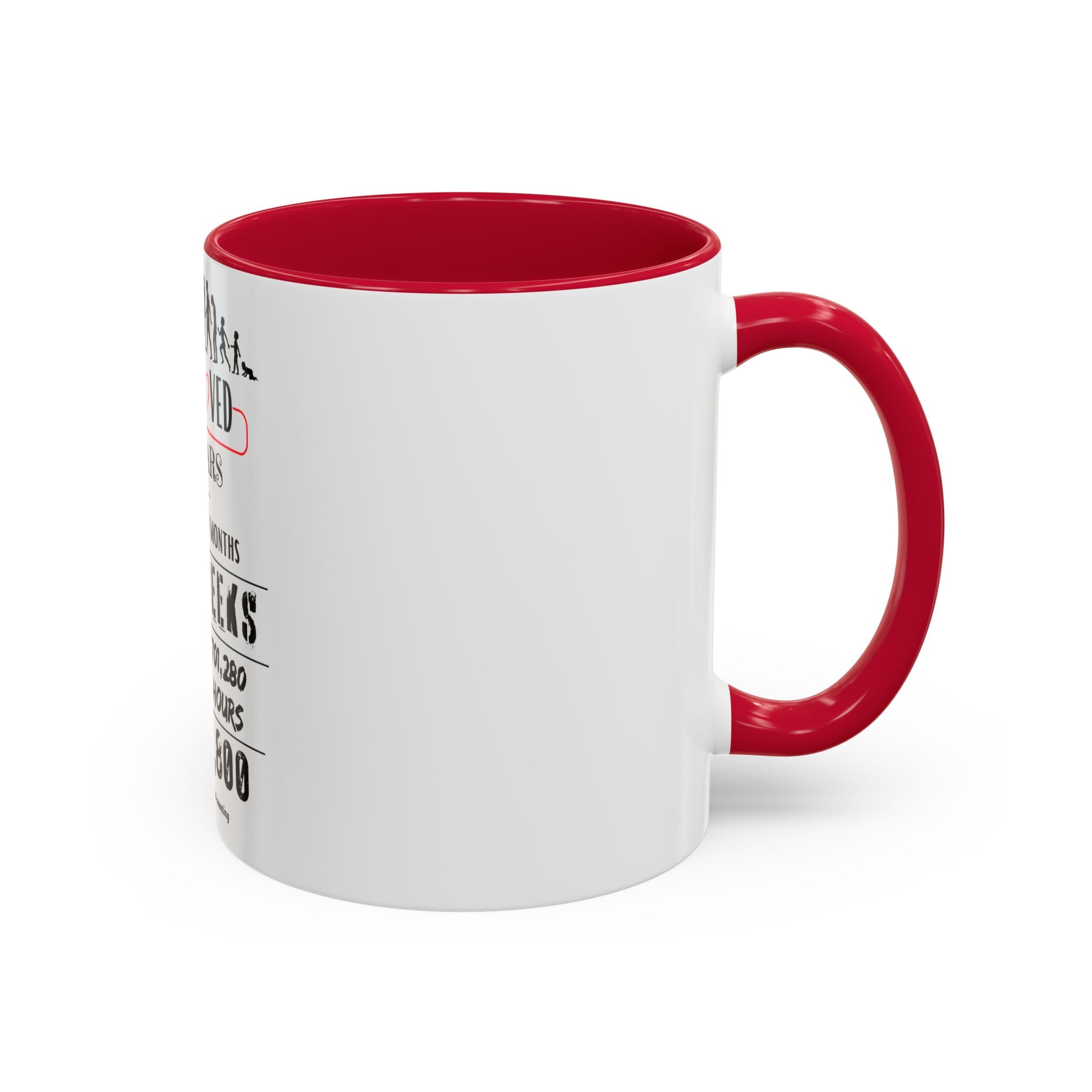 80th Birthday Two-Tone Coffee Mug, 11oz (US)