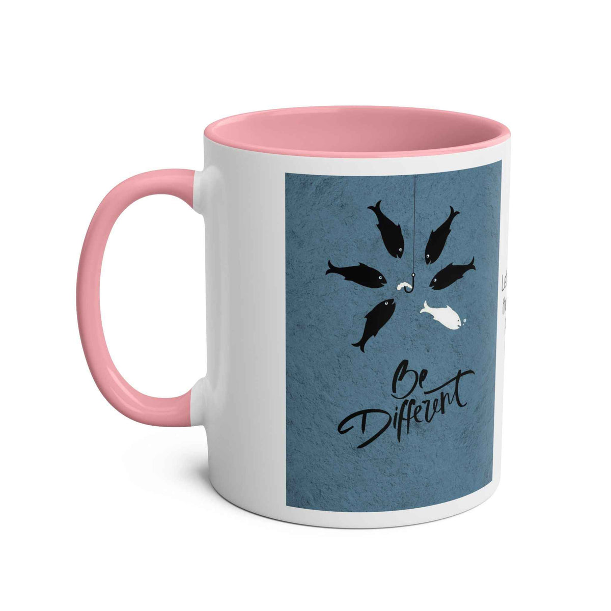 Motivational Two-Tone Mug - Be Different Design, 11oz