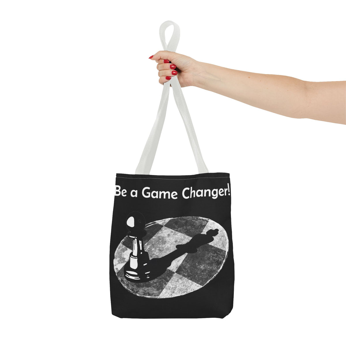 Be a Game Changer Inspirational Chess Tote Bag