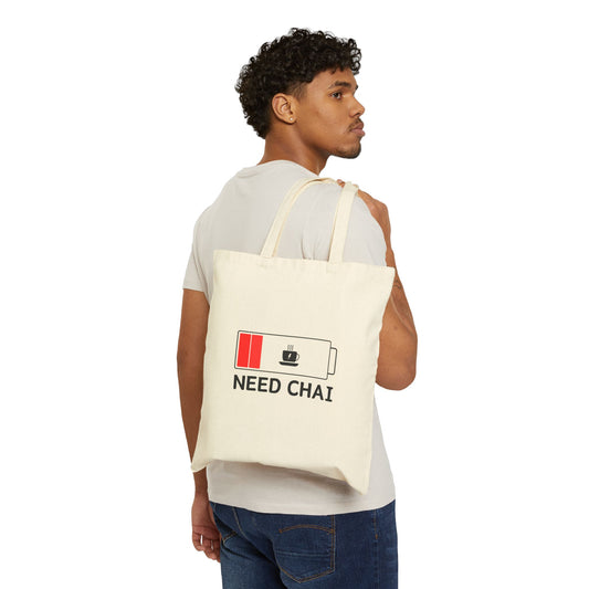 Canvas Tote Bag, Double Sided USA Tote Bag, Chai Lover Gift, Reusable Shopping Bag, Patriotic Tote, American Flag Tote Bag, Eco-Friendly - Conscience Garment