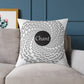 Hare Krishna chant Meditation Square Pillow — Spiritual Mantra Decorative Cushion