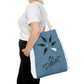 Be Different Whale Tote Bag — Inspirational Ocean Animal Canvas Tote