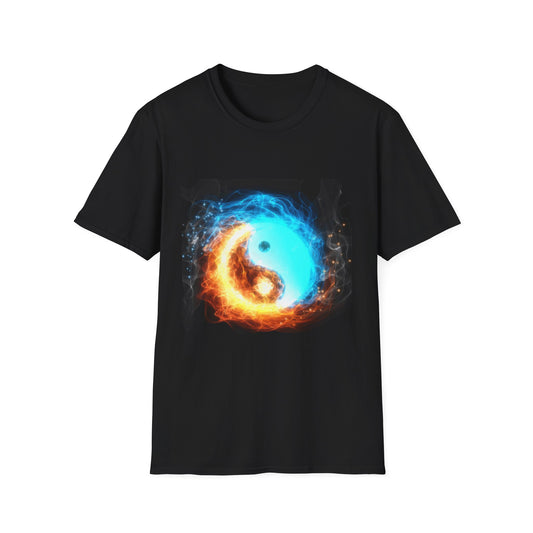 Yin Yang Fire and Ice Balance T-Shirt