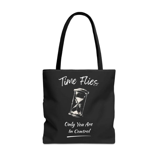 Time Flies Motivational Tote Bag