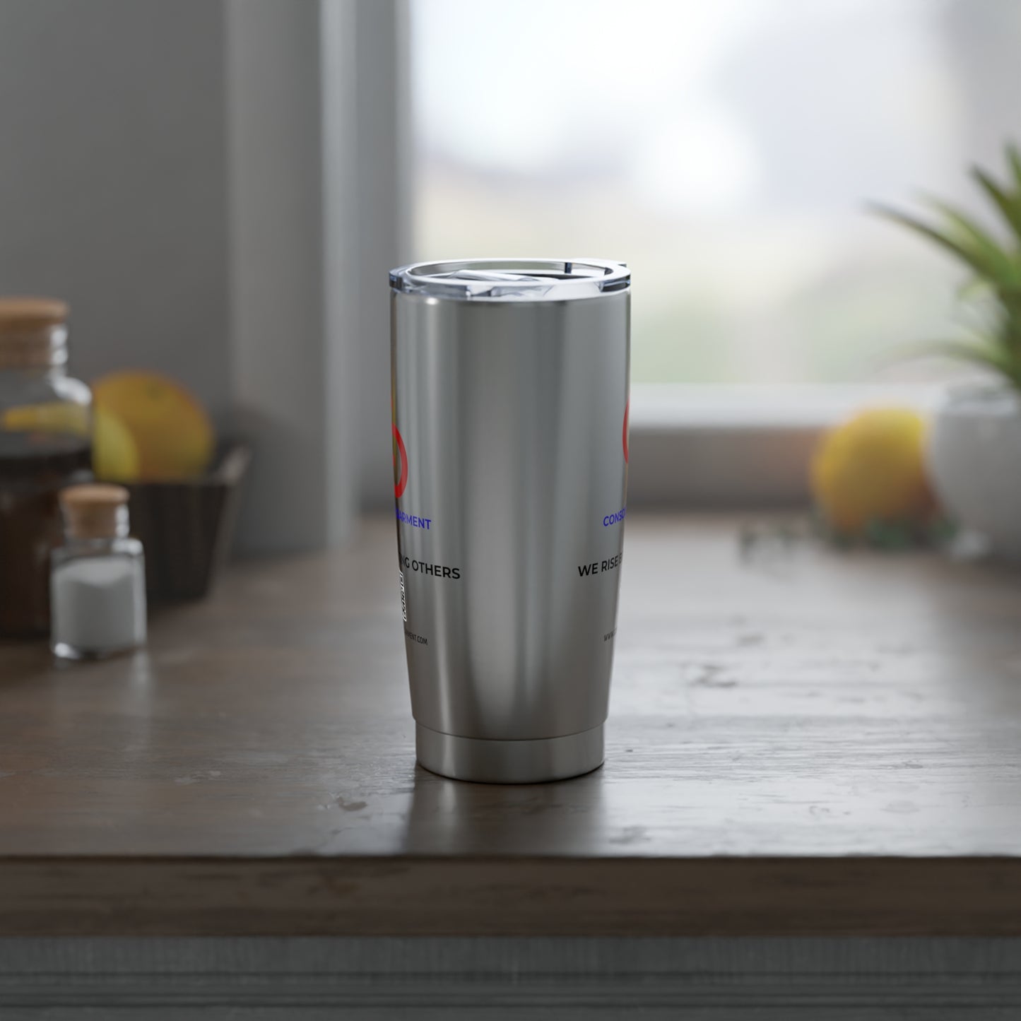 Inspirational 20oz Tumbler, Motivational Travel Mug, Encouragement Gift, Modern Drinkware, Perfect for Coffee Lovers - Conscience Garment