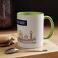 Mind the Gap Coffee Mug — Colorful City Skyline Accent Mug (11/15oz)