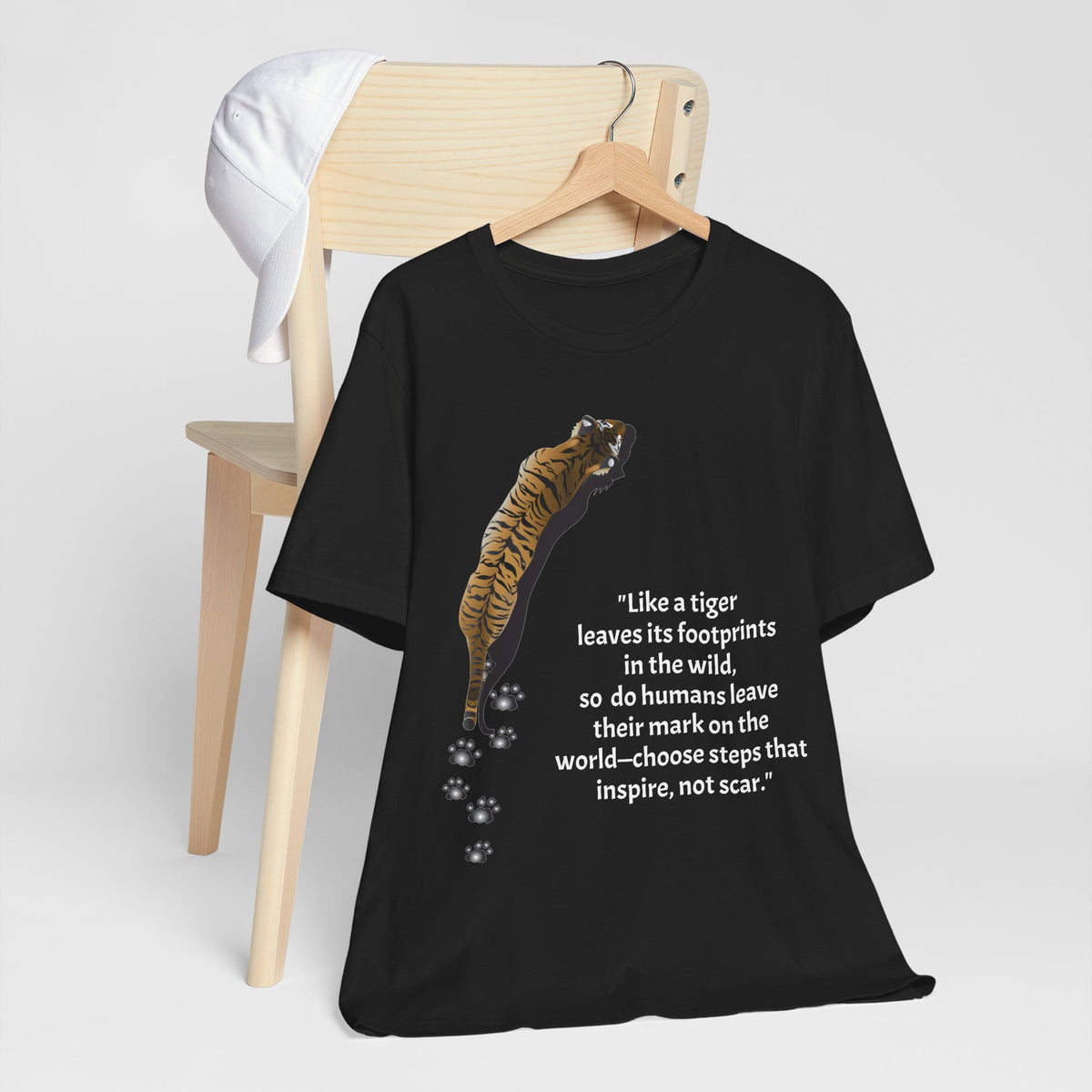 Tiger Footprint T-shirt - Conscience Garment