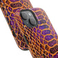 Purple-Gold Snake Skin Magnetic Impact Case