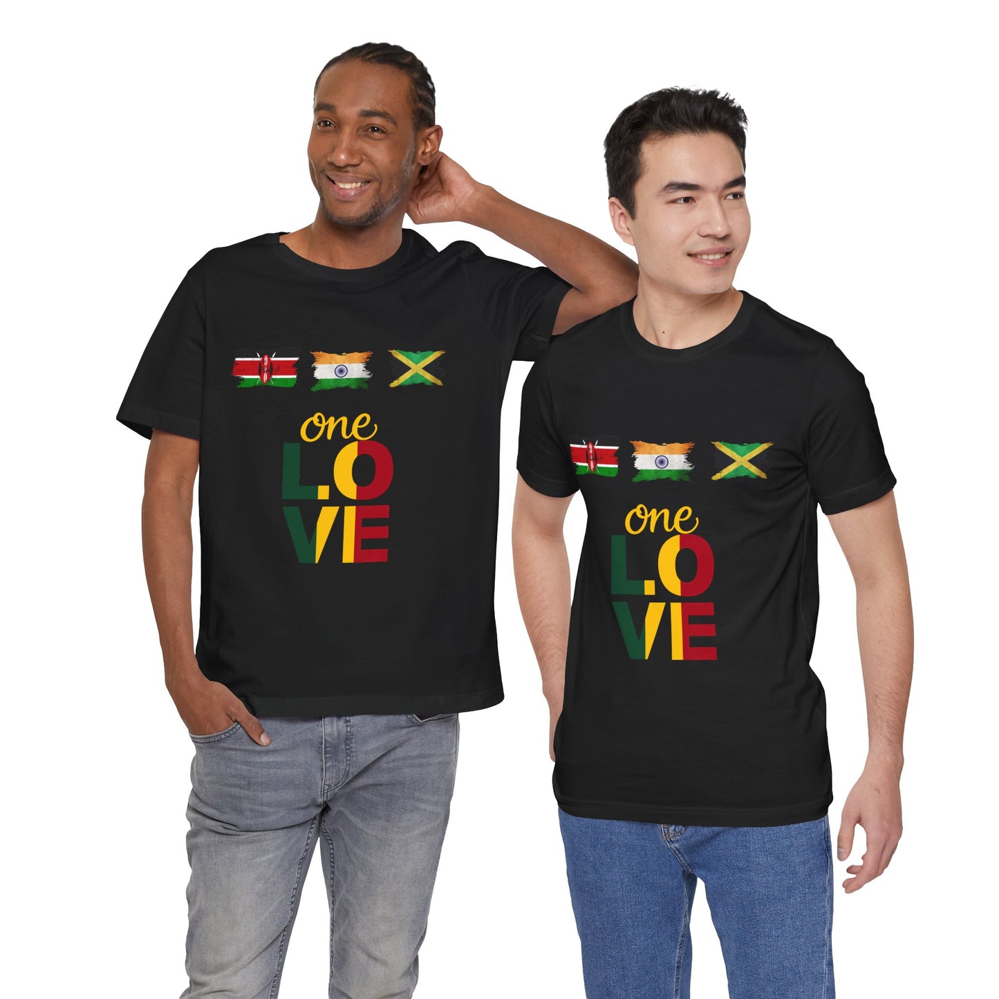 One Love Reggae T-Shirt Move With Purpose Inspirational Graphic T-Shirt