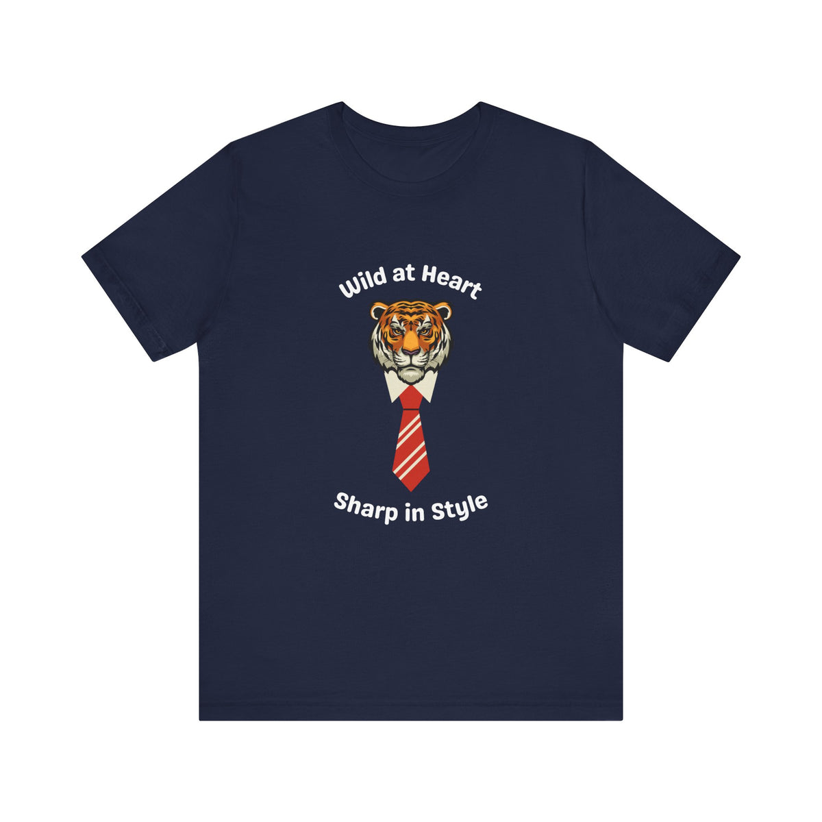 Wild at Heart Tiger Tee - Unisex Jersey Short Sleeve Shirt for Bold Style - Conscience Garment