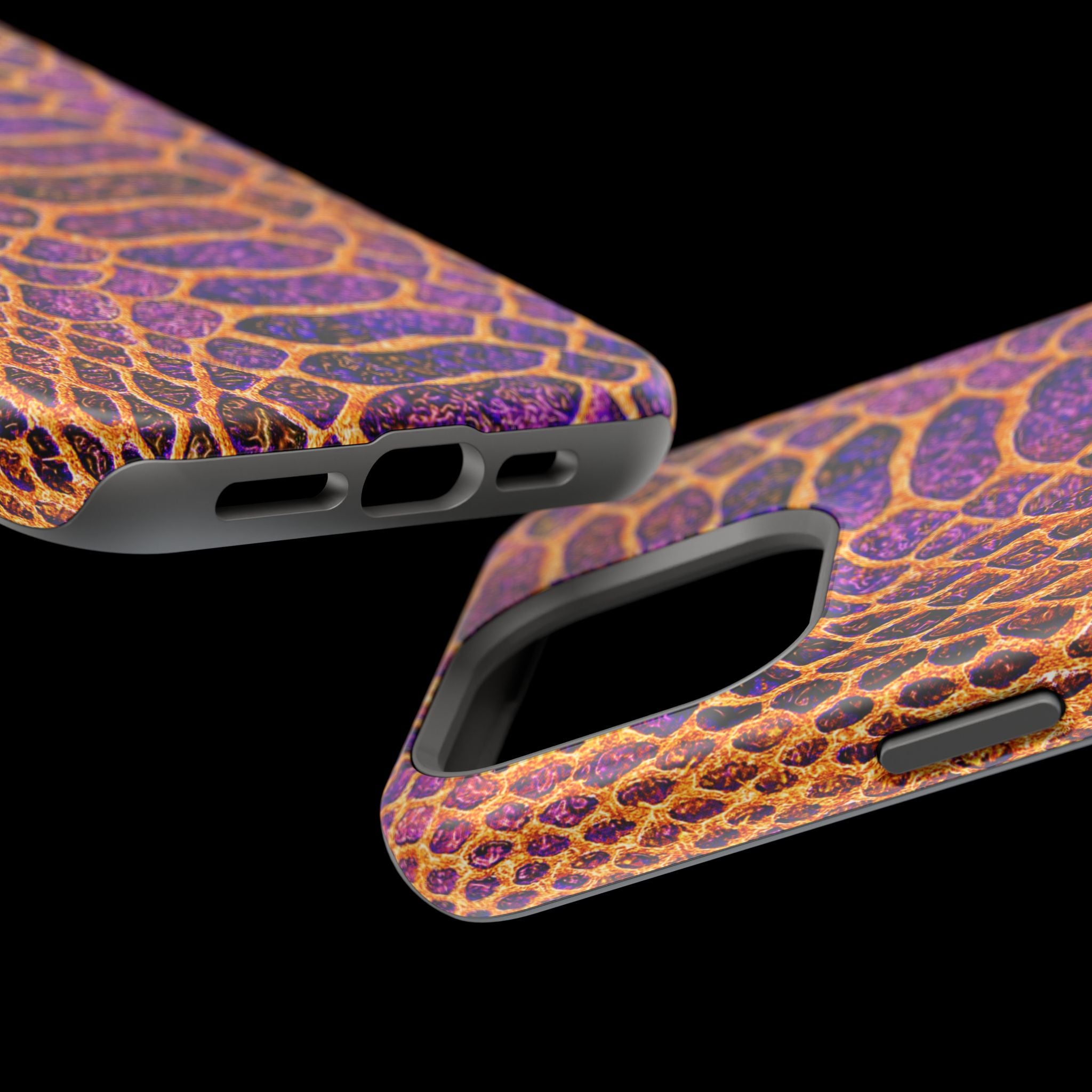 Purple-Gold Snake Skin Magnetic Impact Case