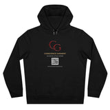 Conscience Garment 'CG' Logo Hoodie — King Hooded Sweatshirt with QR Code