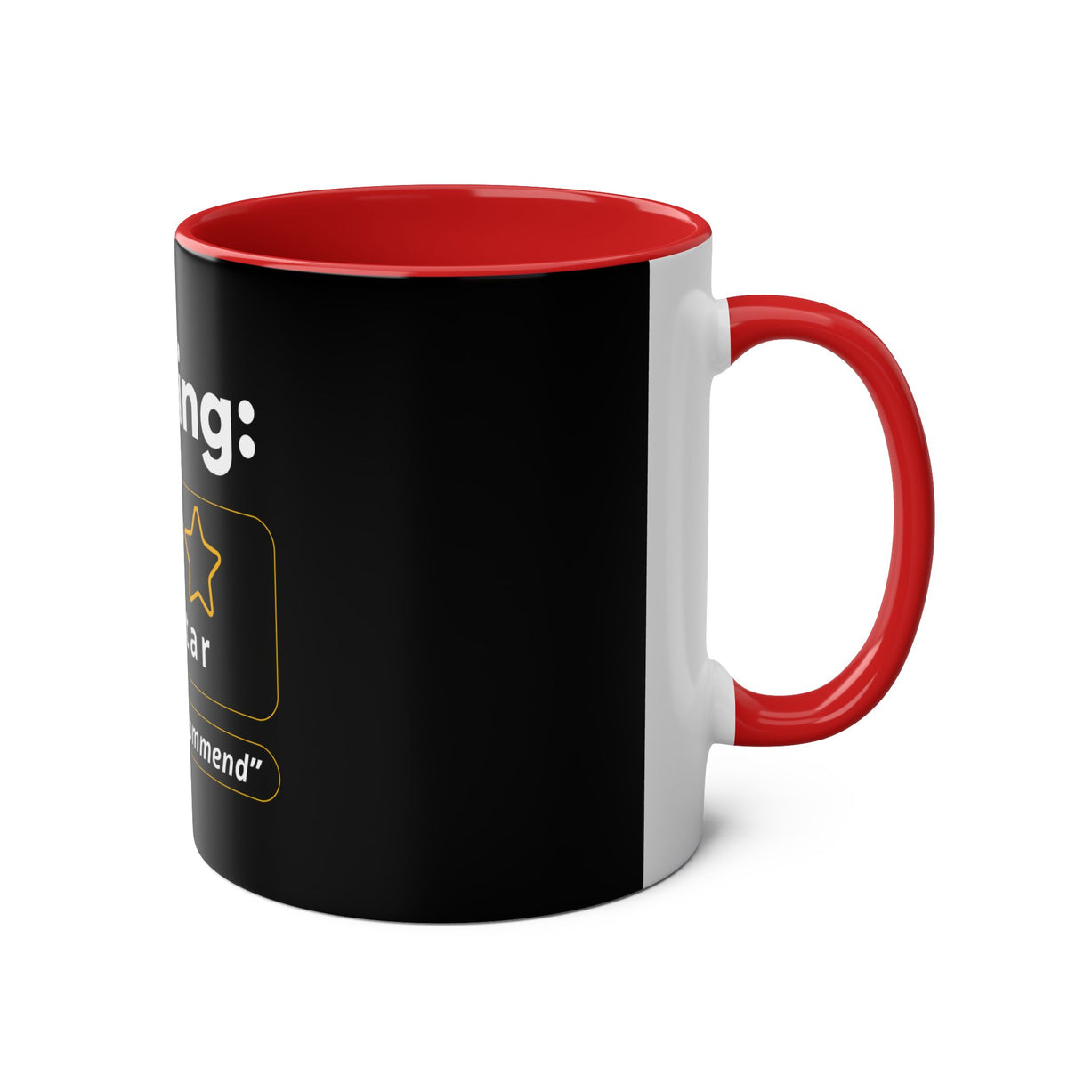 Funny Two-Tone Coffee Mug - 'Adulting: One Star' 11oz - Perfect Gift for Millennials - Conscience Garment