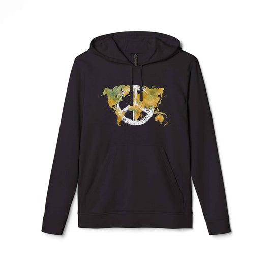 World Peace Hoodie - Watercolor World Map