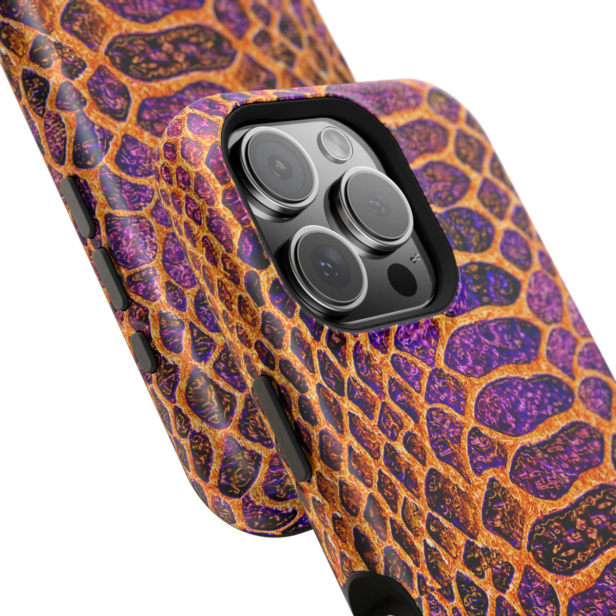 Purple-Gold Snake Skin Magnetic Impact Case