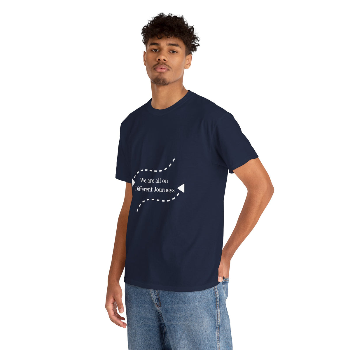 Inspirational Journey Tee, Motivational Cotton T-Shirt, Unisex Shirt, Gift for Friends, Casual Wear, Travel Lovers, Positive Vibes - Conscience Garment