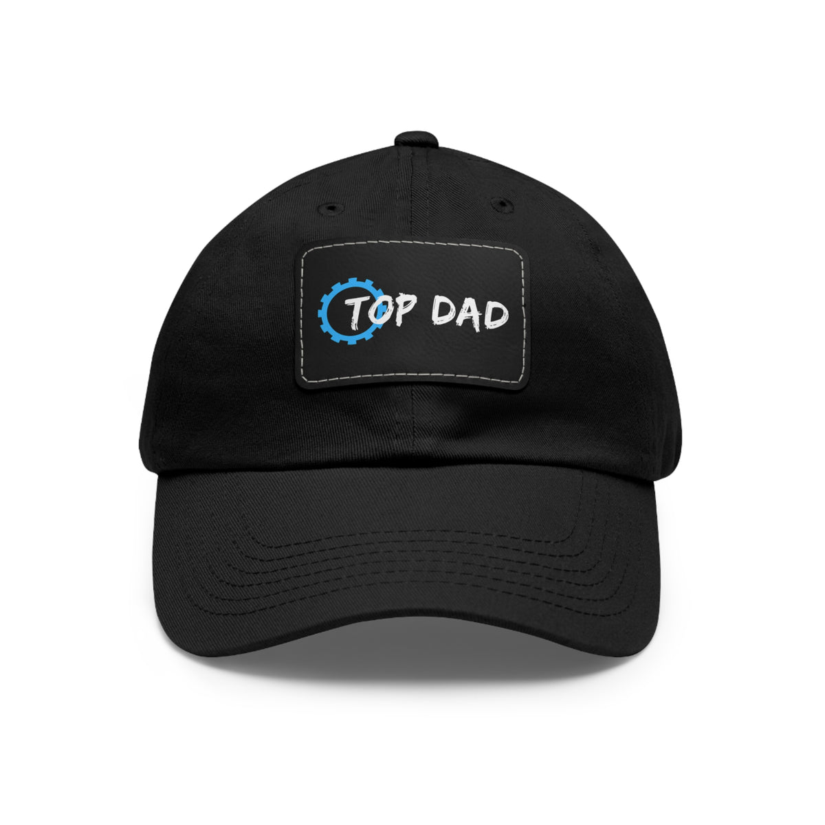 Dad Hat with Leather Patch (Rectangle) - Conscience Garment