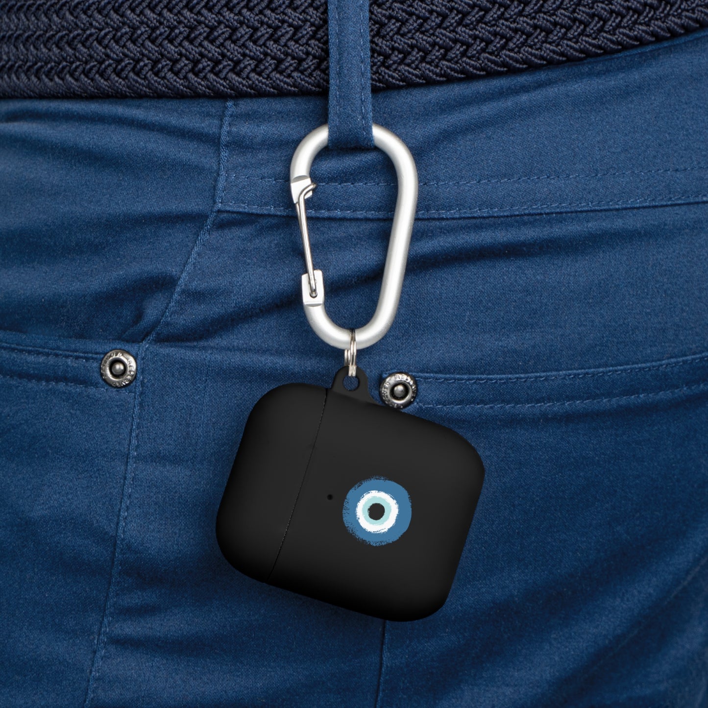 AirPods Case Cover with Evil Eye Design, Protective Case for AirPods Pro, Trendy Wireless Earbud Cover, Unique Gift for Music Lovers, [...] - Conscience Garment