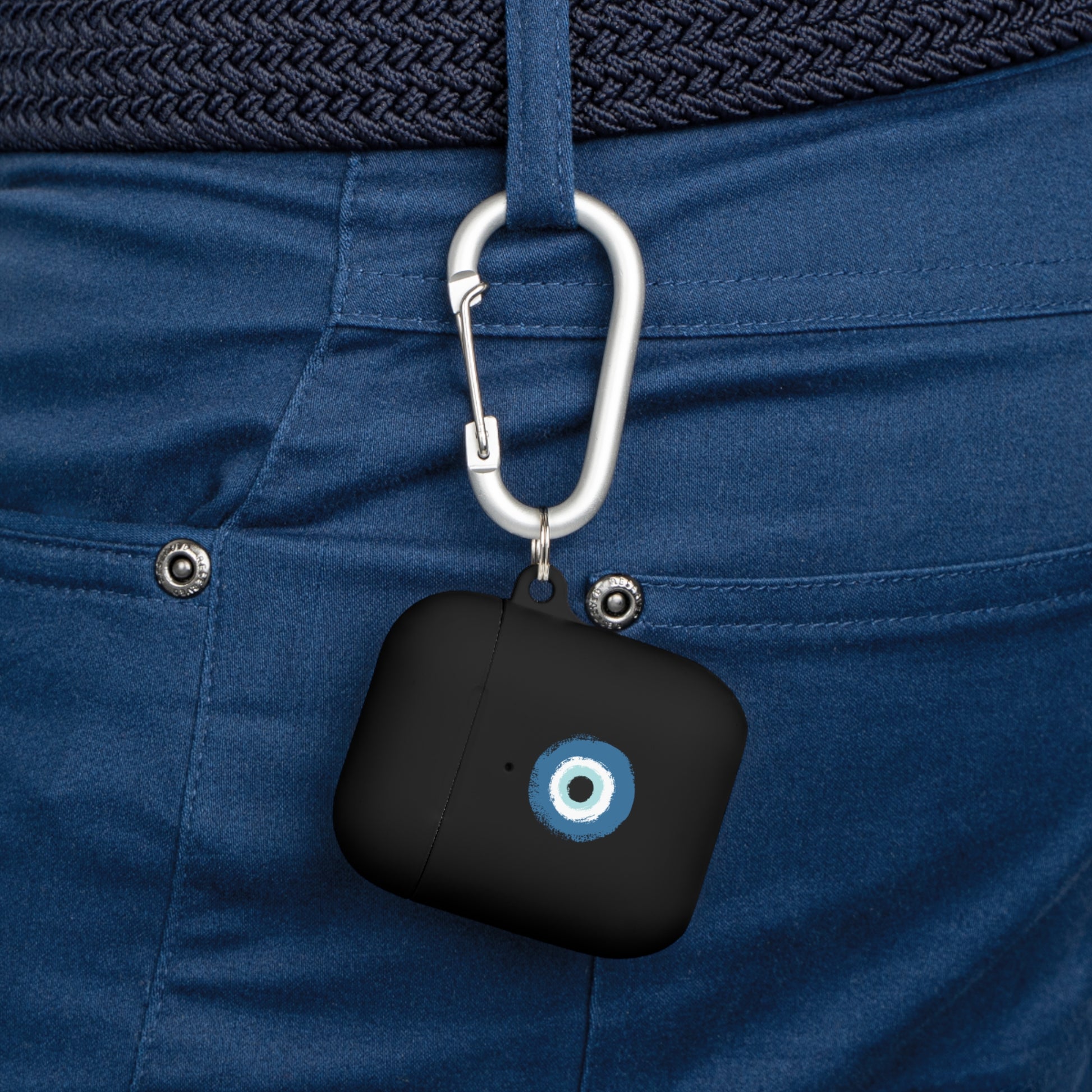 AirPods Case Cover with Evil Eye Design, Protective Case for AirPods Pro, Trendy Wireless Earbud Cover, Unique Gift for Music Lovers, [...] - Conscience Garment