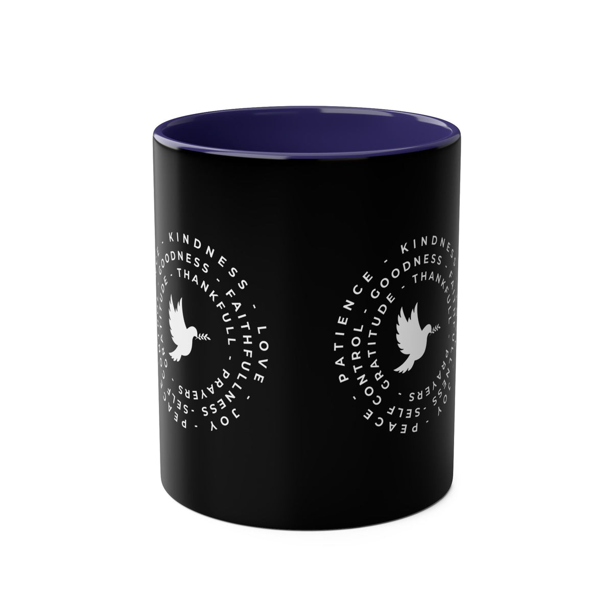 Mug with Dove and Harmony & meanigful words - Conscience Garment