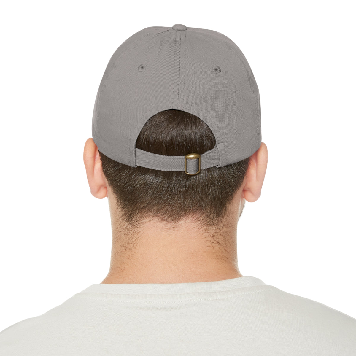 Dad Hat with Leather Patch (Rectangle) - Conscience Garment