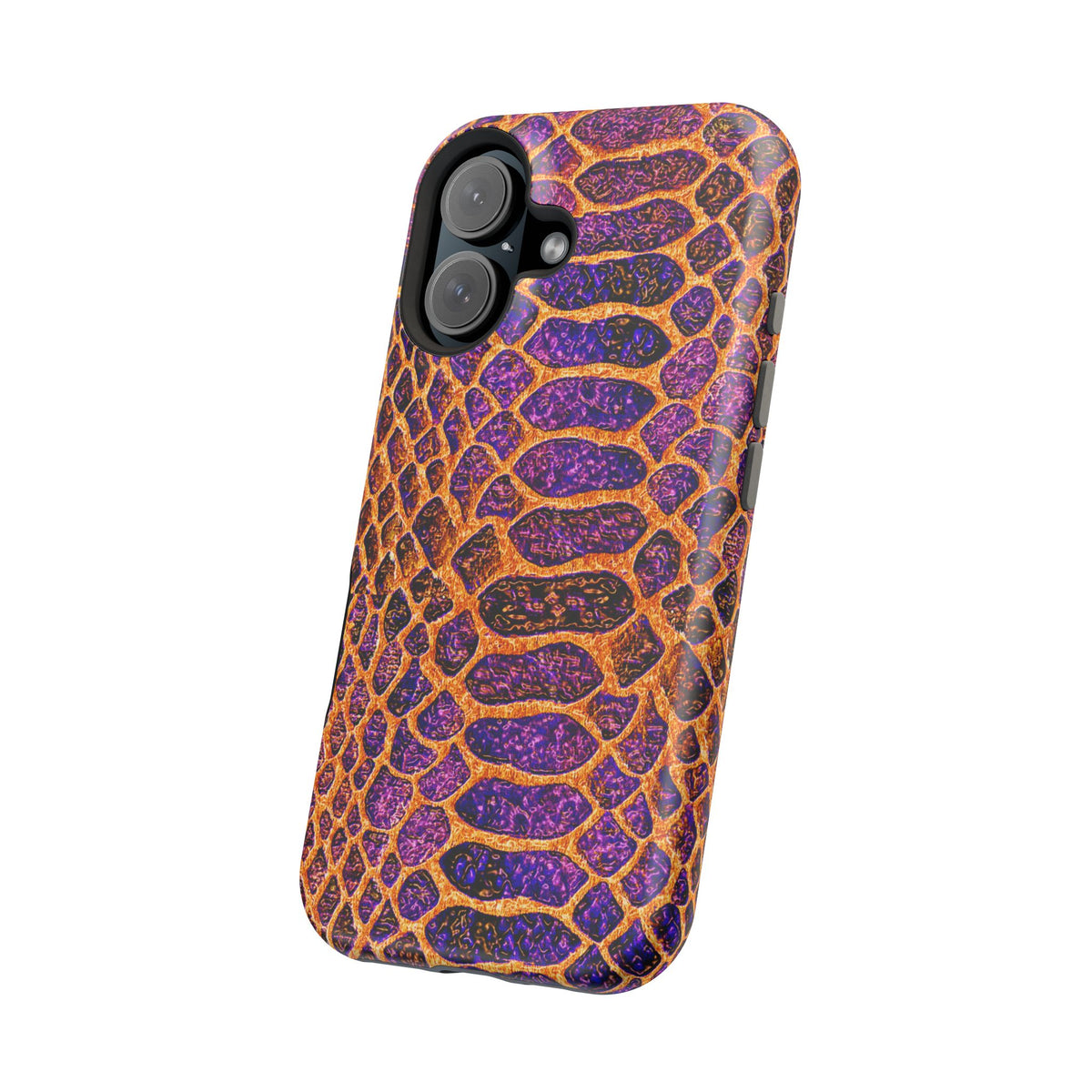 Purple-Gold Snake Skin Magnetic Impact Case