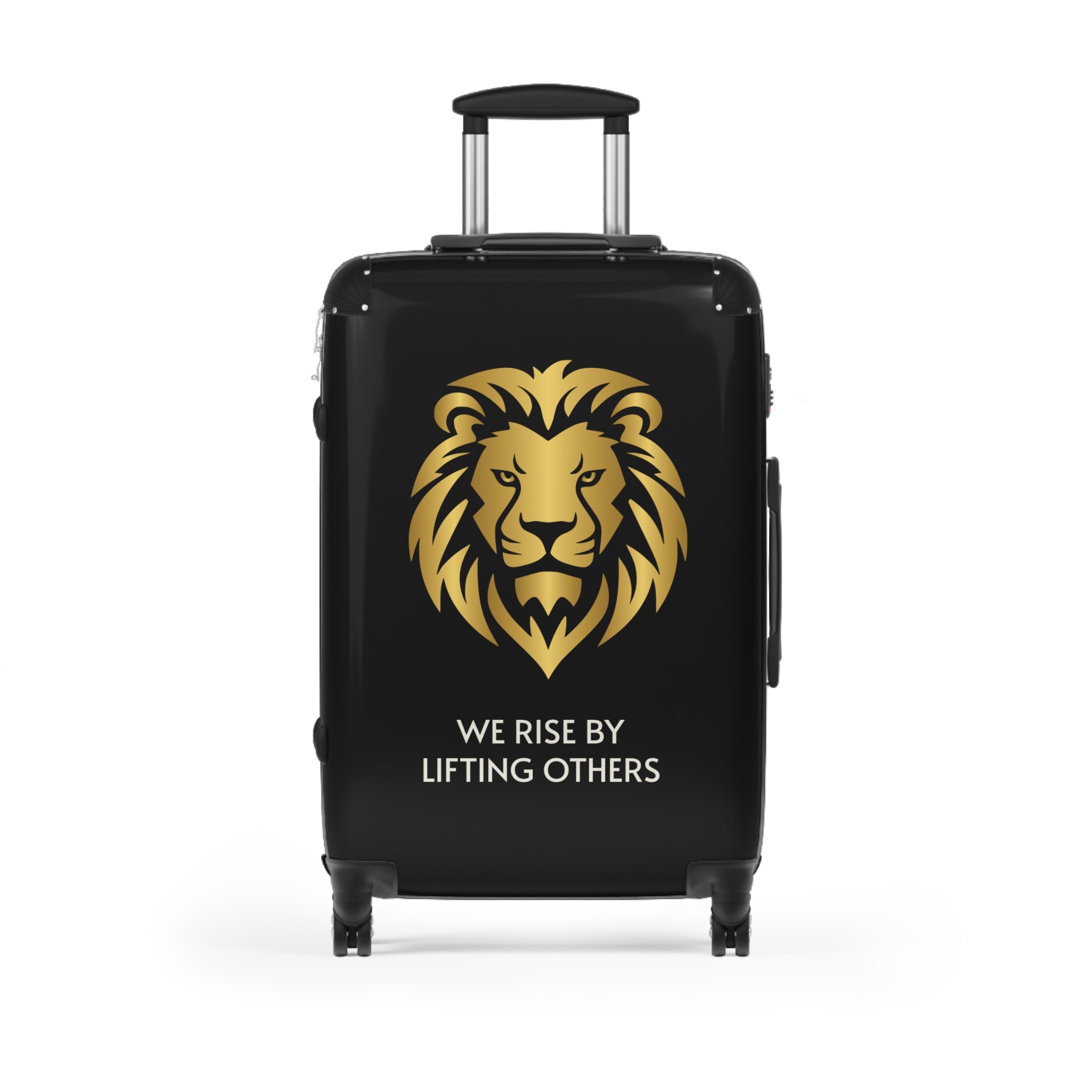Lion Crest Suitcase – Gold Lion Travel Luggage