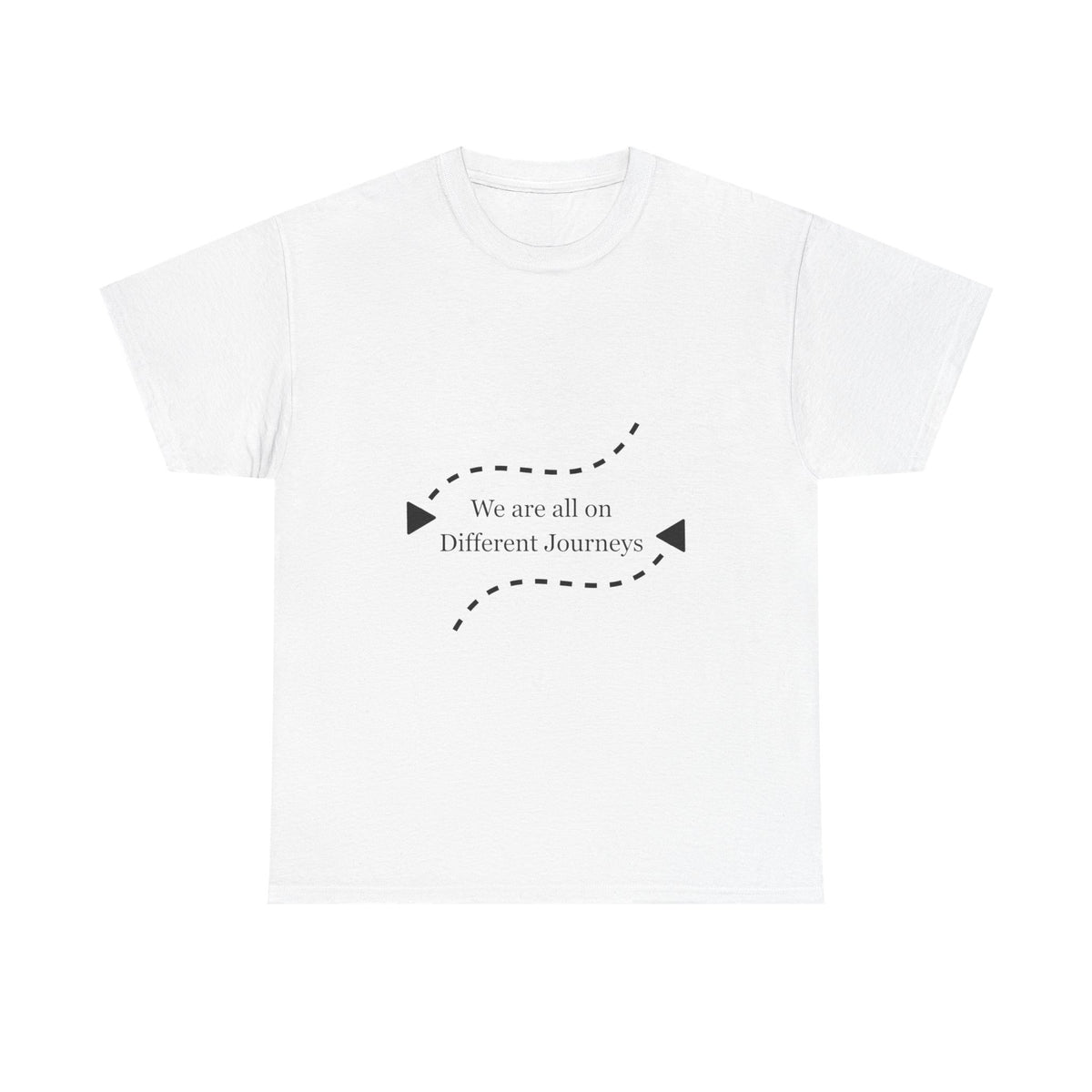 Inspirational Journey Tee, Motivational Cotton T-Shirt, Unisex Shirt, Gift for Friends, Casual Wear, Travel Lovers, Positive Vibes - Conscience Garment