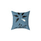Be Different Fish Throw Pillow – Inspirational Nautical Accent Cushion