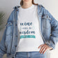 Wine Goes In Wisdom Comes Out Unisex Heavy Cotton Tee, Funny Wine T-Shirt, Gift for Wine Lovers, Casual Wear, Party Shirt - Conscience Garment