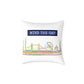 Mind The Gap London Skyline Throw Pillow