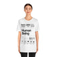 Funny Unisex Tee - Human Product Overview Design - Conscience Garment