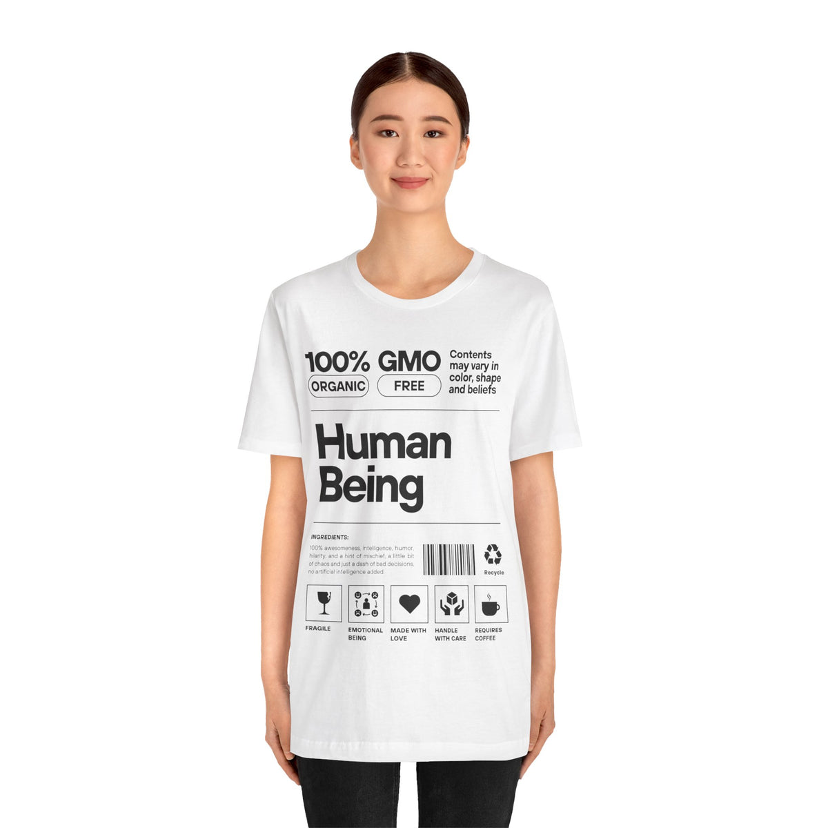 Funny Unisex Tee - Human Product Overview Design - Conscience Garment
