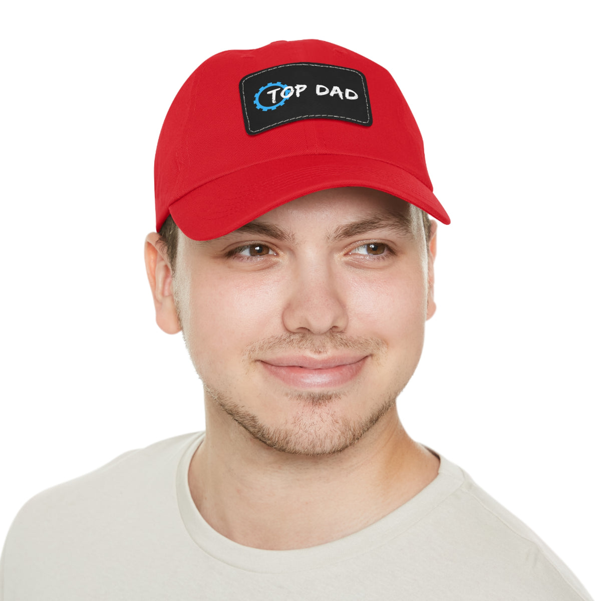 Dad Hat with Leather Patch (Rectangle) - Conscience Garment
