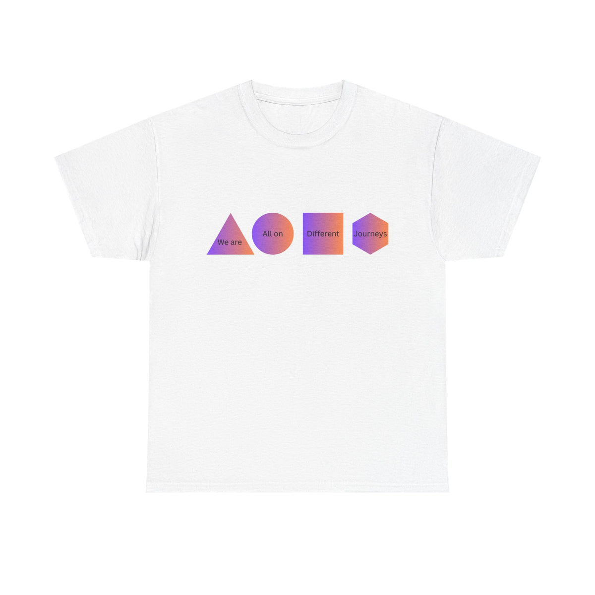 Geometric Design Unisex Heavy Cotton Tee - Perfect for Casual Wear, Graphic Tee, Trendy Shirt, Art Lover Gift, Everyday Comfort - Conscience Garment