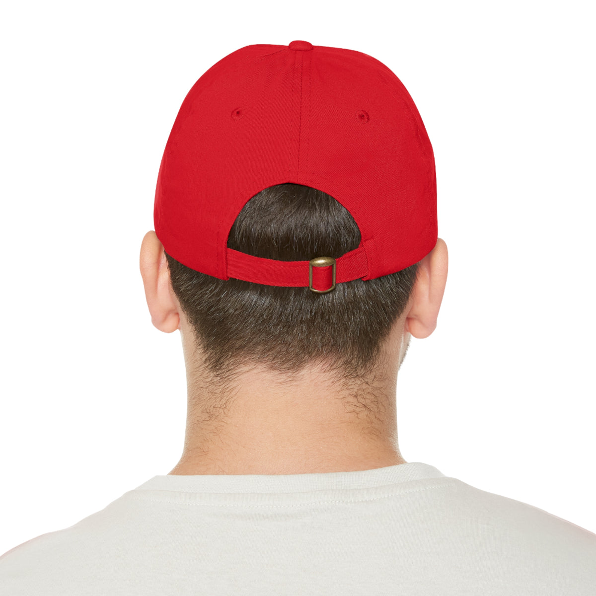 Dad Hat with Leather Patch (Rectangle) - Conscience Garment