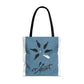 Be Different Whale Tote Bag — Inspirational Ocean Animal Canvas Tote